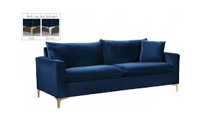Maybe you would like to learn more about one of these? Naomi Navy Blue Velvet Sofa By Meridian Furniture