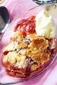 It's a great way to use that spring and summer rhubarb. Strawberry Rhubarb Dump Cake Recipe