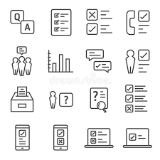 Doodle makes your life easier by allowing you to create online surveys and polls in just a few short steps. Survey And Questionnaire Vector Icon Set Included The Icons As Checklist Poll Vote Mobile Online Survey Phone Interview Res Stock Vector Illustration Of Icon Clipboard 117706460