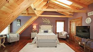 A complementary color scheme means the colors are opposite each other on the wheel, with one warm color and one cool color. Log Cabin Interior Paint Color Ideas