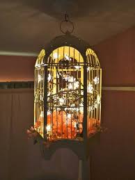Hanging Bird Cage Decor Ideas Lighted Bird Cage Bird Cage Decor Shabby Chic Diy Bird Cage