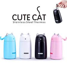 Thermos stainless king vacuum insulated beverage bottleus prices. Cute Cat Thermos Flask Katzenworld Shop