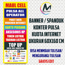 Ada banyak sekali ucapan selamat memasang spanduk. Jual Banner Pulsa 60x160 Terbaru Lazada Co Id
