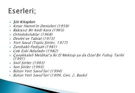 Yillari Arasinda Sairlerimizden Bir Kismini Edip Cansever Ilhan Berk Cemal Sureya Turgut Uyar Sezai Karakoc Ece Ayhan Ve Ulku Ppt Indir