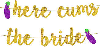 Bride to be decoration set. Buy Bachelorette Party Decorations Bridal Shower Decorations Bachelorette Party Supplies Engagement Party Decorations Here The Bride Gold Glitter Banner Hellip Online In Turkey B07rshnn1c