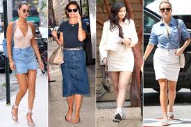 Kylie jenner is painfully trendy in edgy leather biker jacket. 12 Best Denim Skirts For 2019 According To Celebrities People Com