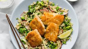 At stones throw, halverson used to use kewpie mayo in a secret sauce on burgers, and as. Recipe Fish Katsu With Brown Rice Salad And Wasabi Mayo My Food Bag Stuff Co Nz