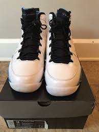 Air Jordan 1 Retro High Og Barons White Black Wolf Grey Nike Air Jordan Retro 9 University Blue Size 12 Fashion Clothing Shoes Accessories Mensshoes Athleticsh Nike Air Jordan Retro Air Jordans Nike Air Jordan