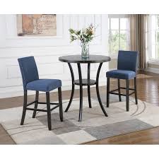 Haysi 3 Piece Bar Height Dining Set Pub Table Sets Pub Table Round Pub Table