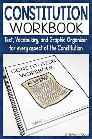 Take The Stress Out Of Teaching The Constitution Each Worksheet Focuses On A Different Aspect Of The Constituti Curriculum Mapping Workbook Informational Text