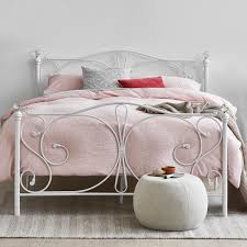 Constructed by iron pipes with spray paint processing, our bed frame is durable, having maximum weight capacity of 450. Rawson Co White Classic Sophie Metal Bed Frame Reviews Temple Webster