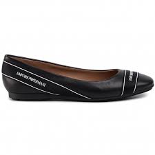 Flats Emporio Armani X3d237 Xm070 B133 Black Black White Ballerina Shoes Low Shoes Women S Shoes Efootwear Eu