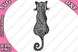 Download Free Svg Zentangle Cat Svg Mandala Cat Svg Zentangle Animal Svg Free Svg Photos