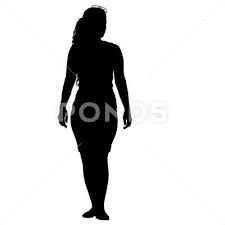 Black And White Model Background Black Silhouette Woman Standing People On White Background Stock Illustration Ad Woman Standing Black Silh Black Silhouette Woman Silhouette Woman Standing