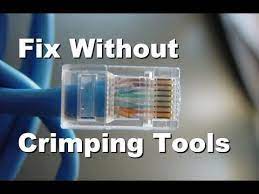 How To Fix Repair Broken Internet Rj45 Connector Without Crimping Tools Youtube Repair Crimping Connector