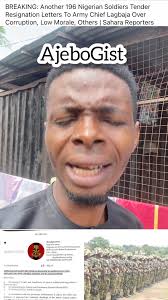 The Nigerian president is about to resign