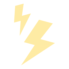 黄色い雷マークのイラスト イラスト フリー素材 イラスト フリーイラスト