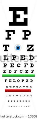 Snellen Chart Eye Test Stock Vector 136099085 Shutterstock