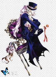 With junko minagawa, yukari tamura, akira ishida, kana hanazawa. The Mad Hatter Pandora Hearts Break X Anime Break Purple Fictional Character Cartoon Png Pngwing