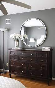 Gray Walls And Dark Brown Furniture Bedroom Makeover Before And After Master Bedroom Makeover Dark Brown Furniture