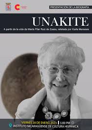 INSTITUTO NICARAGÜENSE DE CULTURA HISPÁNICA (INCH), con el apoyo de la  Agencia española de cooperación internacional para el desarrollo (AECID),  te invita a la presentación del libro UNAKITE (biografía). Un libro de