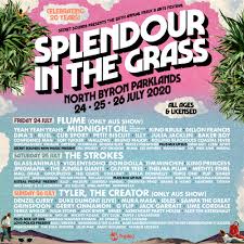 Splendour in the grass (commonly referred to as splendour) is an annual australian music festival held at the north byron parklands in yelgun, new south wales. Splendour In The Grass 2020 Dates Venue Lineup Tickets Sideshows