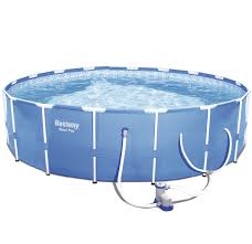 bestway steel pro max 12ft x 30in frame round above ground swimming pool w pump ebay above ground swimming pools in ground pools above ground pool