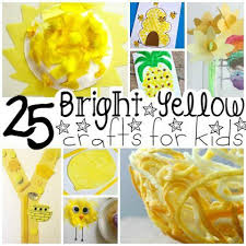 25 Bright Yellow Crafts For Preschoolers Yellow Crafts Preschool Crafts Color Activities