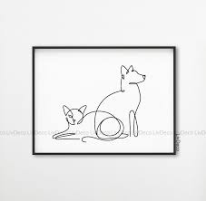 See line drawing animals stock video clips. Cat And Dog Line Art Minimalist Black And White Animals Sketch Pets Wall Decor Simple Drawing Printable Modern Art Minimal Graphic Art Dog Line Art Dog Line Dog Line Drawing