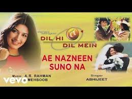 Ae Nazneen Suno Na Official Audio Song Dil Hi Dil Mein A R Rahman Youtube Bollywood Songs Songs Real Life Quotes