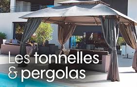 Achat Tonnelles Et Pergolas De Jardin En Bois Ou Metal Jardinerie Truffaut Pergola Tonnelle Pergola Tonnelle