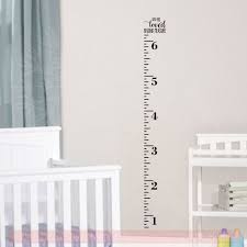 Ruler Growth Chart Quote Options Nursery Height Chart Vinyl Stickers