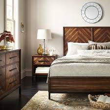 Queen Bed Rochester Parquet Brown Threshold Traditional Bedroom White Bedroom Furniture Furniture