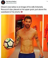 Lionel messi has a tattoo which stands out on the bottom of his left leg. Lionel Messi What Are The Meanings Behind His Many Tattoos Givemesport