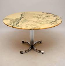 retro marble and chrome dining table