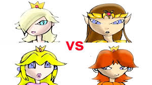 Drawing the mushroom kingdom princesses this week!! Peach Vs Daisy Vs Zelda Vs Rosalina Video Dailymotion