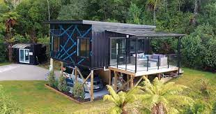 Handbasin complete with soap and hand towels. This Woman Designed Her Own Small House Made From 3 Shipping Containers