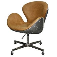 17 Stories Long Ashton Desk Chair Color Distressed Caramel Office Chair Swivel Office Chair Office Chair Design