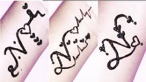 New r letter mehndi tattoo alphabet r tattoo mehndi designs 3 beautiful. N Letter Tattoo Design Ll Alphabetic Henna Tattoo Design Ll N Letter Ll Tattoo Design Youtube