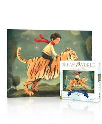 24x12linen style finish to reduce glaremade in . Emily Winfield Martin Dream Tiger Mini Puzzle The Gold Trout