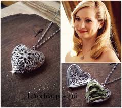 caroline forbes vervain heart locket necklace etsy vampire diaries jewelry vampire diaries necklace vampire diaries outfits