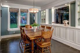 Let, discuss some what are the standard room size in a house & their location. Country Dining Room With Wood Furniture Built In White Cabinets And Concrete Floor Hgtv