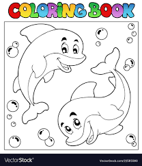 I've seen other techniques just by applying a sketch filter. Coloring Book With Dolphins 1 Vector Illustration Download A Free Preview Or High Quality Adobe Illustrator Ai Eps Coloring Books Atc Cards Bird Drawings