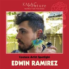 Our featured artists for today's Couture Artist Spotlight are Edwin  Ramirez, Issac St. Thomas, Cyra Neimat, Jaymee Angton, and Kelcy Short.  Tickets for KMAC Couture are