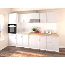Obi Cuisine Complete L 300 Cm Avec Colonne Blanc Mat Cuisine Complete Meuble Sous Evier Meuble Bas