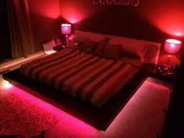 In this white bedroom theme, you experiment with one the shades, the pink. Leader Of The Gang Bedroom Red Red Rooms Red Lights Bedroom