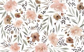 Blush Pink Taupe Watercolour Floral Botanical Desktop Background Wallpape Computer Wallpaper Desktop Wallpapers Cute Desktop Wallpaper Floral Wallpaper Desktop