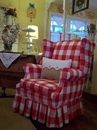 Image Detail For Red White Large Gingham Check Upholstery Home Decorating Fabric Decor Red Decor Furniture