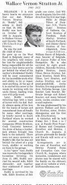 Obituary for Wallace Vernon Stratton Jr.