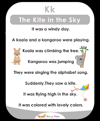 This children's song will help kids (and esl students) learn the first second of the. The Kite In The Sky Letter K Alphabet Stories
